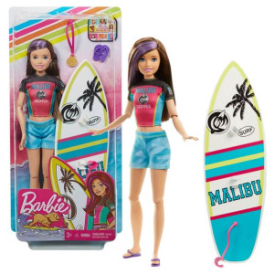 Barbie Lalka Sportowa Skipper Surferka Ghk36