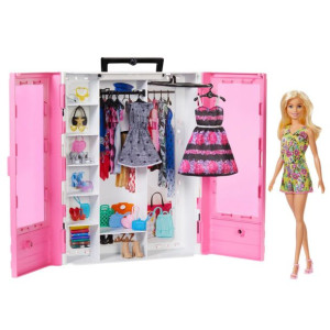 Barbie Szafa Garderoba Lalka Ubranka Gbk12 Mattel
