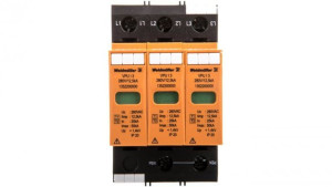 Ogranicznik przepięć B+C Typ 1+2 3P 12,5kA 1,4kV 280V VPU I 3 280V/12,5KA