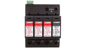 Ogranicznik przepięć B+C Typ 1+2 4P 12,5kA 1,2kV 335V VAL-MS-T1/T2 335/12.5