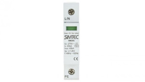 Ogranicznik przepięć C Typ 2 1P 20kA SIMTEC SM20C/1-275 85101000