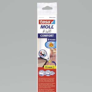 Uszczelka szczot.pod drzwi nierów.podł.comfort 1m:43mm,biała