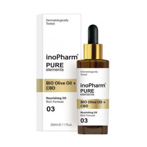 INOPHARM_Pure serum do twarzy i szyi z ekstraktem z konopi i biooliwą