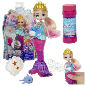 Enchantimals Lalka Bąbelkowa Syrenka Bańki Mydlane