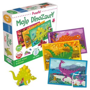 Granna Gra Edukacyjna Puzzle Moje Dinozaury