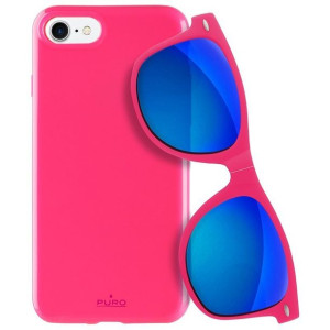 PURO Sunny Kit - Zestaw etui iPhone SE 2020 / 8 / 7 + składane okulary