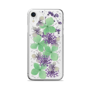 PURO Glam Hippie Chic Cover - Etui iPhone XR (prawdziwe płatki kwiatów)