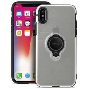 PURO Magnet Ring Cover - Etui iPhone XR z magnetycznym uchwytem na palec