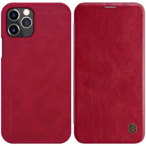 Nillkin Qin Leather Case - Etui Apple iPhone 12 Pro Max (Red)