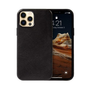 Crong Essential Cover - Etui ze skóry ekologicznej iPhone 12 Pro Max