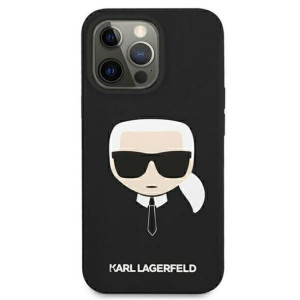 Karl Lagerfeld Liquid Silicone Ikonik Karl`s Head - Etui iPhone 13 Mini