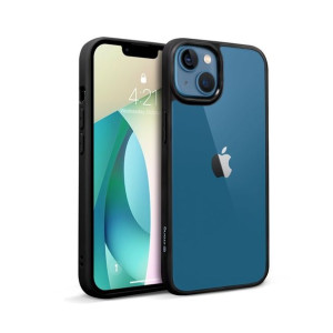 Crong Clear Cover - Etui iPhone 13 (czarny)