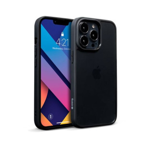 Crong Clear Cover - Etui iPhone 13 Pro (czarny)