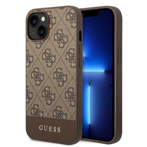 Guess 4G Bottom Stripe Metal Logo Collection - Etui iPhone 14 Plus