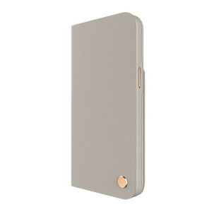Moshi Overture MagSafe - Skórzane etui 3w1 z klapką iPhone 14 (Serene Gray)