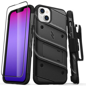 ZIZO BOLT Series-Pancerne etui iPhone 14 Plus ze szkłem 9H + uchwyt
