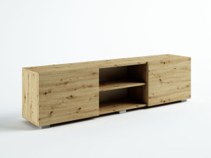 Stojąca Szafka Rtv 180 Cm Dąb Artisan Mat / Połysk