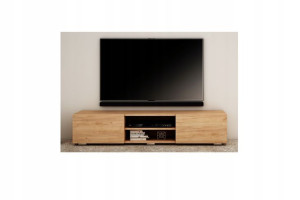Stojąca Szafka Rtv 180 Cm Dąb Craft Złoty