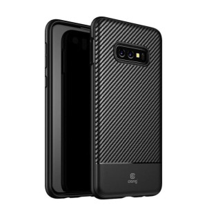 Crong Prestige Carbon Cover - Etui Samsung Galaxy S10e (czarny)