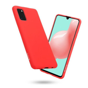 Crong Color Cover - Etui Samsung Galaxy A41 (czerwony)