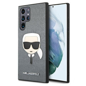 Karl Lagerfeld Saffiano Ikonik Karl`s Head - Etui Samsung Galaxy S22 Ultra