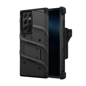 ZIZO BOLT Series - Pancerne etui Samsung GalaxyS22Ultra ze szkłem 9H+uchwyt