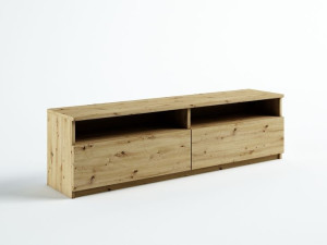 Stojąca Szafka Rtv Lumi 140 Dąb Artisan Połysk/mat