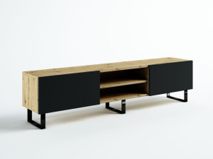 Szafka Rtv Loft 200 Dąb Artisan Industrialna