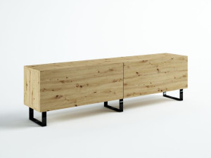 Szafka Rtv Loft 200 Dąb Artisan Industrialna