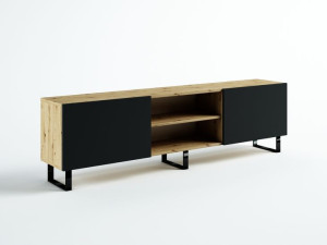 Szafka Rtv Loft 200 Dąb Artisan Wysoka