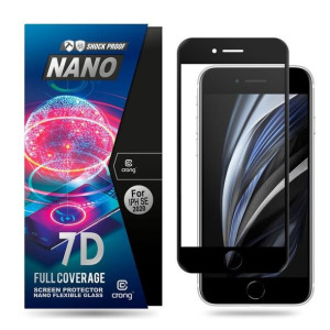 Szkło hybrydowe 9H na cały ekran iPhone SE 2020 / 8 / 7 / 6s / 6 (Black)