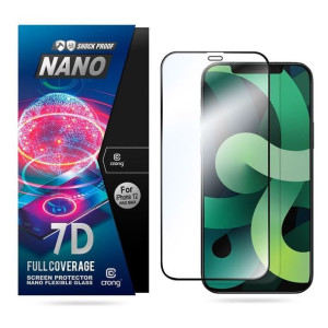 Niepękające szkło hybrydowe 9H na cały ekran iPhone 12 Pro Max