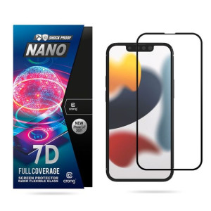 Niepękające szkło hybrydowe 9H na cały ekran iPhone 13 mini