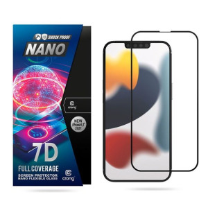 Niepękające szkło hybrydowe 9H na cały ekran iPhone 13 / iPhone 13 Pro
