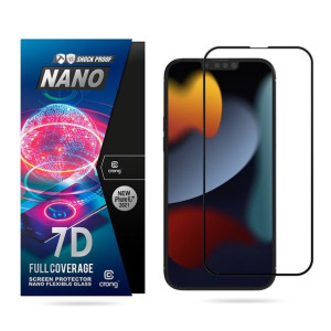 Niepękające szkło hybrydowe 9H na cały ekran iPhone 13 Pro Max