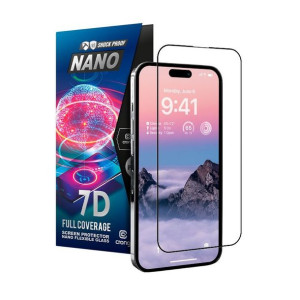 Niepękające szkło hybrydowe 9H na cały ekran iPhone 14 Pro Max