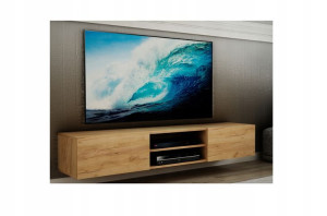 Wisząca Szafka Rtv 200 Cm Dąb Craft Złoty