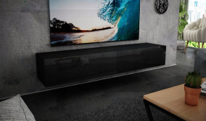 Wisząca Szafka Rtv 200 Cm Połysk, Różne Kolory!