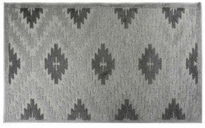 Dywan strukturalny w geometryczny wzór AZAM 80x140 szary WZ7