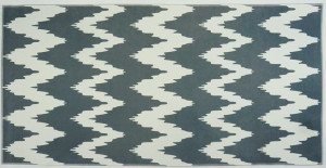 Dywan z nadrukiem w zygzaki MELODY 80x140 szary WZ8