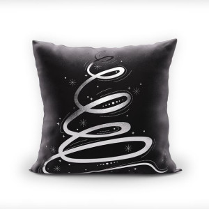 METALICZNA CHOINKA Poszewka dekoracyjna VELVET, 40x40cm,