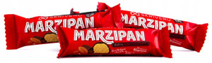 Marcepan w ciemnej belgijskiej czekoladzie