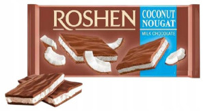 Czekolada kokosowa ROSHEN, Ukraina, NUGAT !!!!!!
