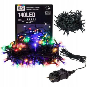 Lampki Choinkowe 140 Led 14m Kolorowe Łańcuch