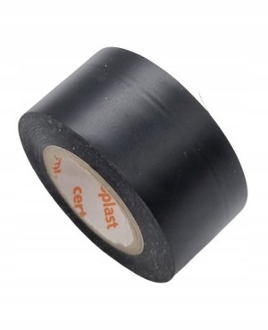 Taśma pvc czarna CERTOPLAST 25/15m