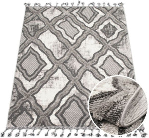 Dywan Boho Zeugma 03 szary 200x290