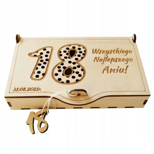 Pudełko na pieniądze 18 stka urodziny prezent