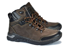 Trekingi Buty Męskie Brązowe Skórzane Polski Produkt 40 Do 45 + Gratis