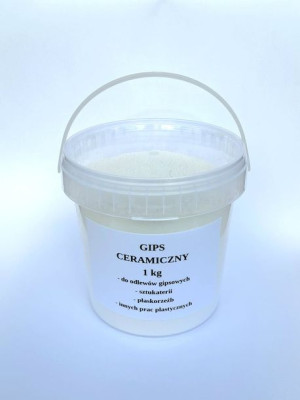 Gips ceramiczny do odlewów biały 1 kg