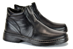Buty Męskie Skórzane Z Suwakiem Zimowe 40 Do 45